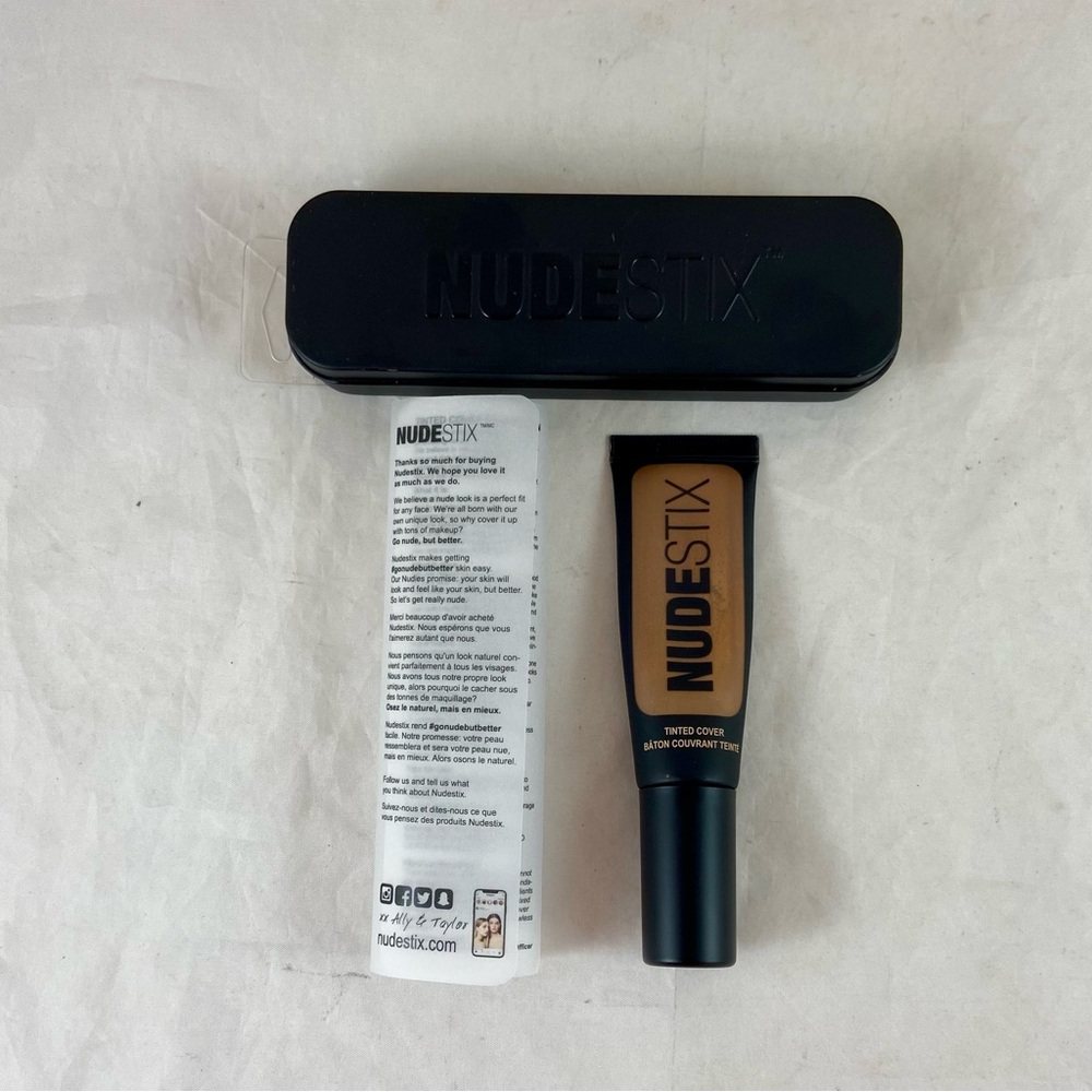 New Nudestix Tinted Cover Foundation Shade Nude 8 .68 Fl Oz Built In Mirror